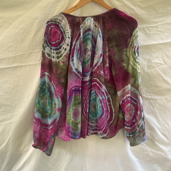 Hand dyed bohemian tunic - Picture 4 of 4